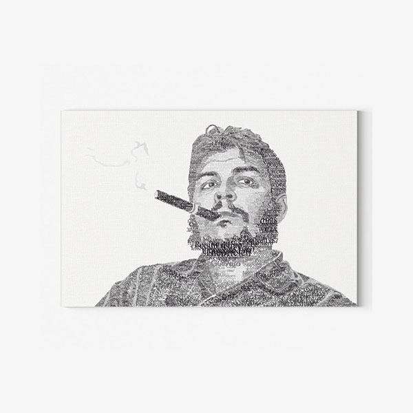 Toile typographique : Che Guevara