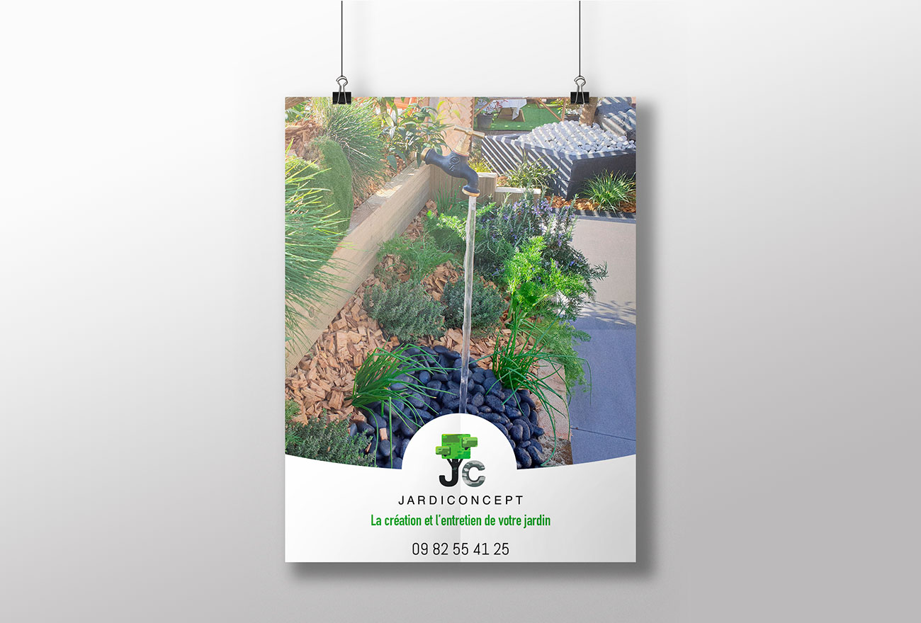 Argraphic, création de charte graphique, chemise à rabat, paysagiste