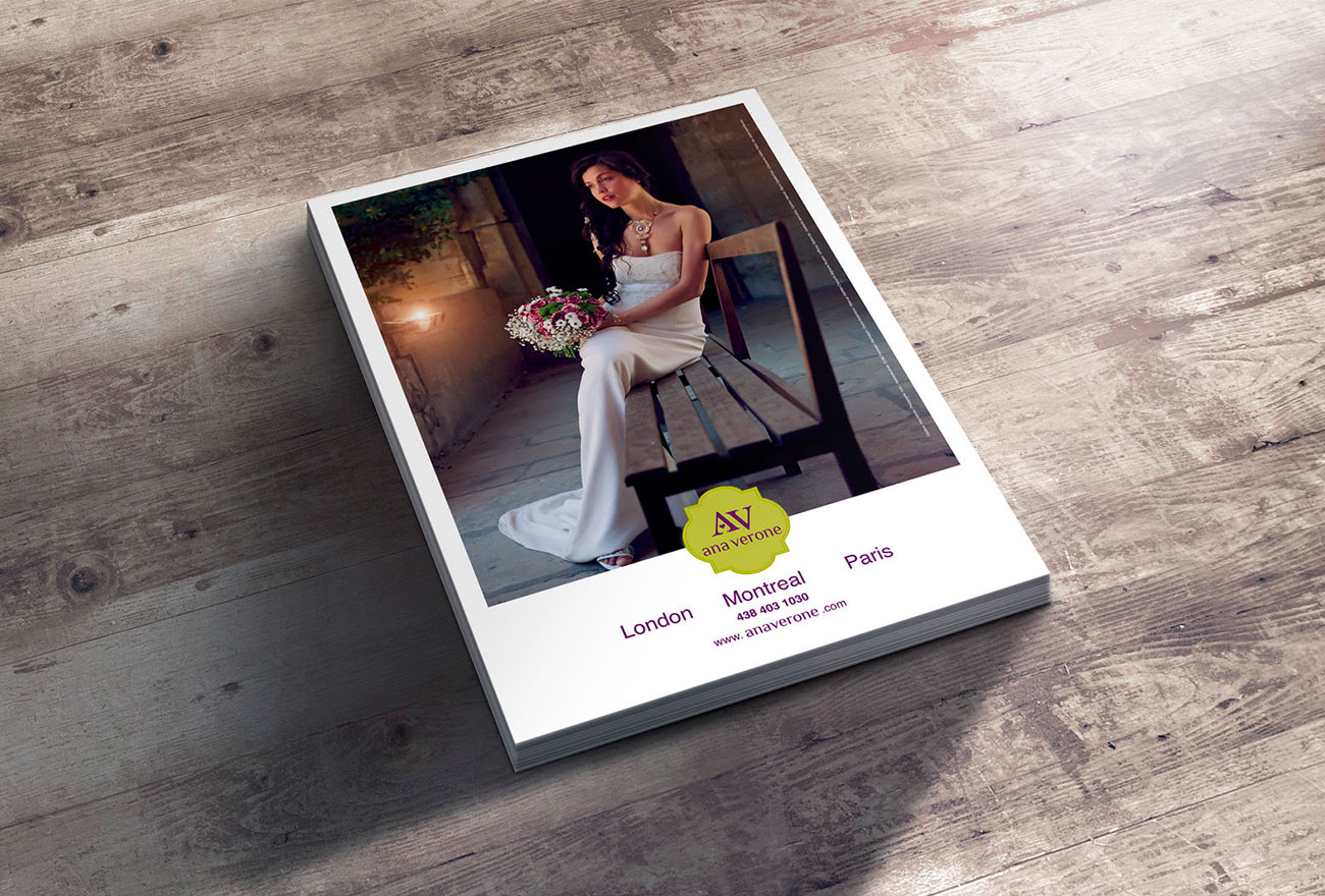 Argraphic Création de flyer Ana vérone, créatrice de mode