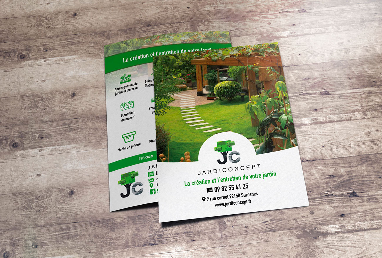 Argraphic, création de flyer, paysagiste