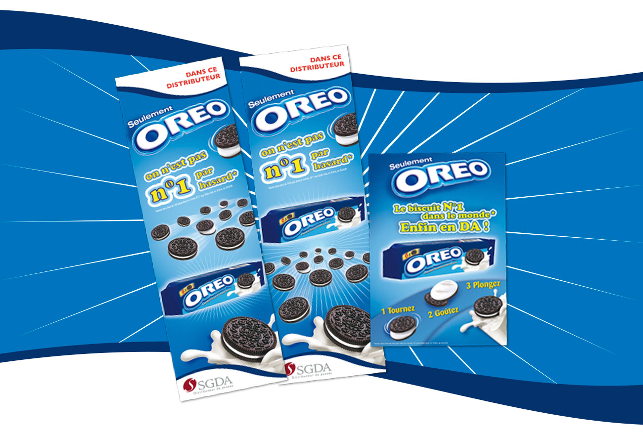 Argraphic, création de Flyer et Kakémono, publicité, Oreo