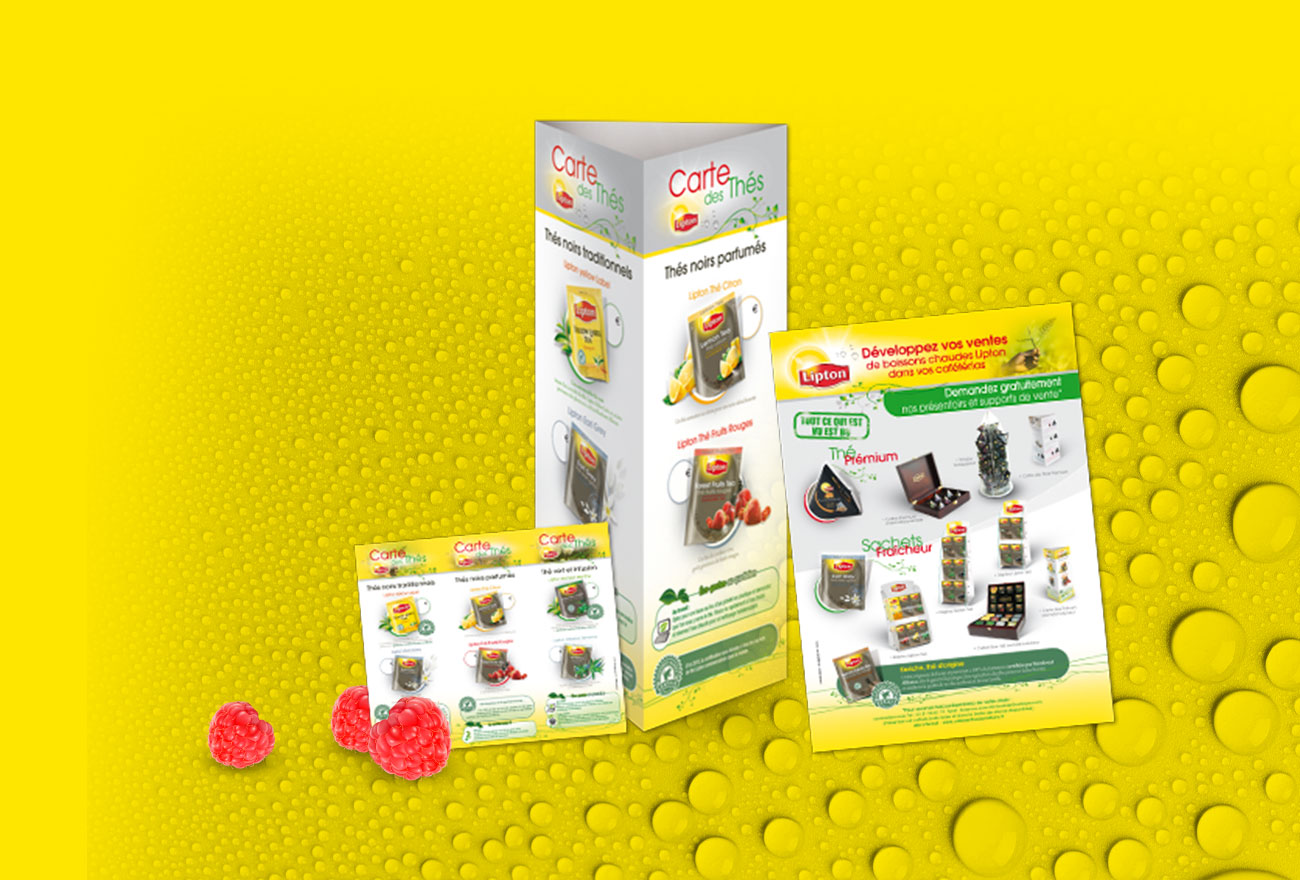 Argraphic, création de Flyer et dépliant Lipton