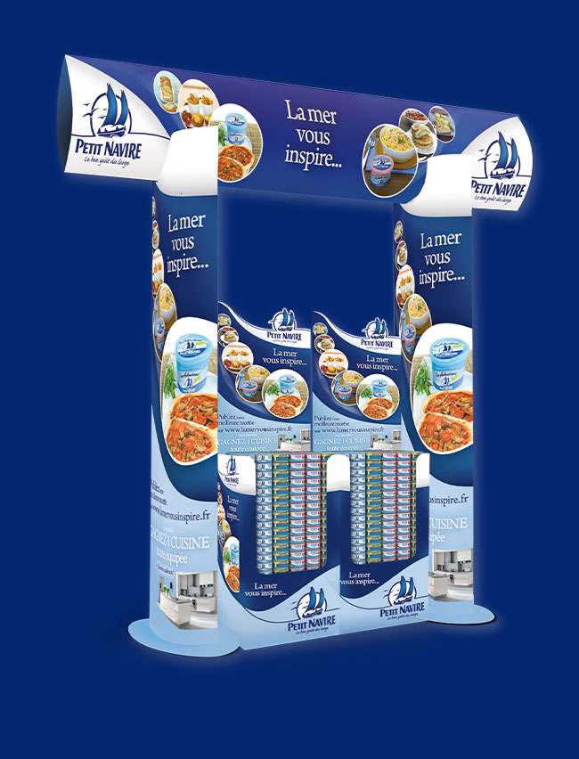 Argraphic, création de publicité, support de communication, PLV, produit sur lieu de vente, Petit Navire