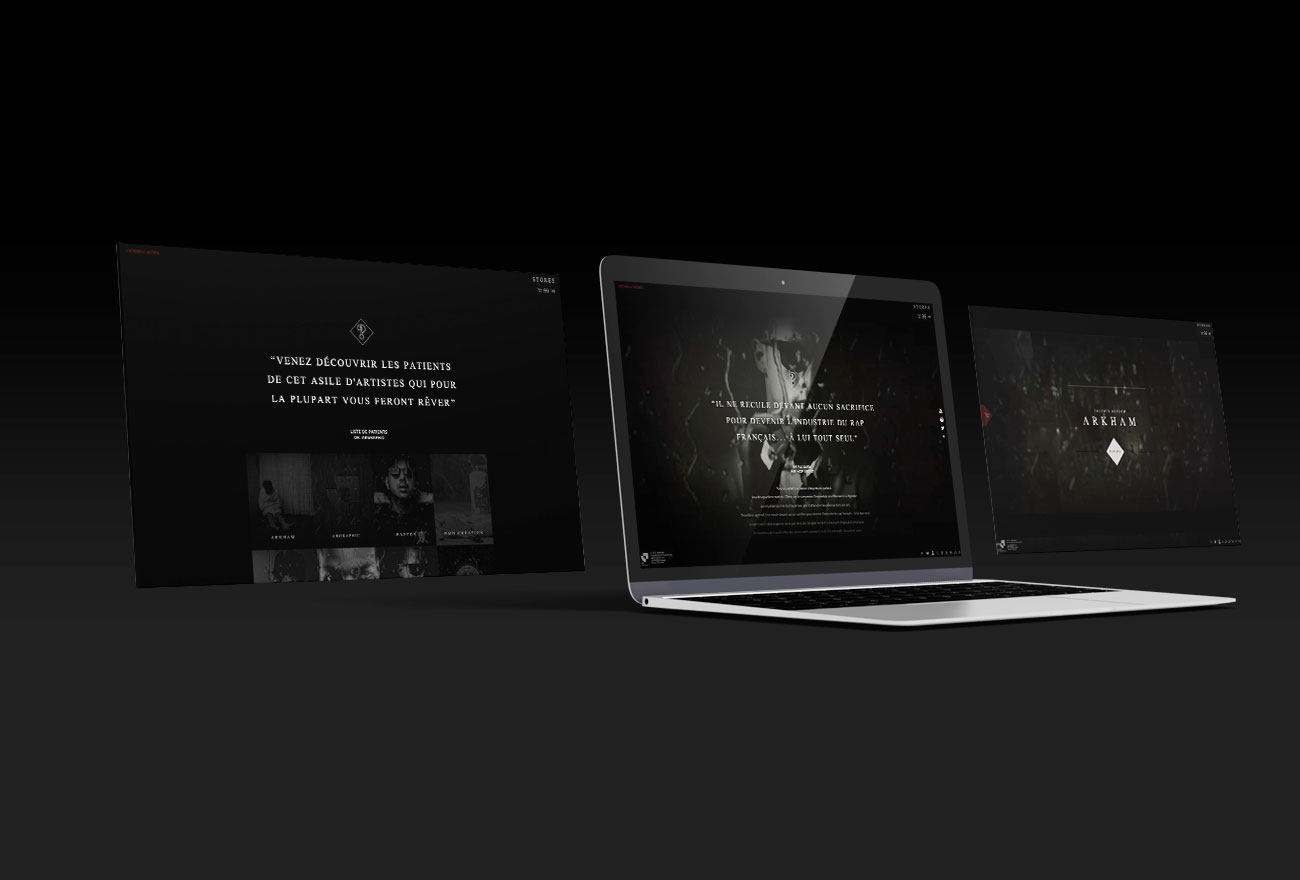 Argraphic, création de site sur mesure, présentation d'artiste