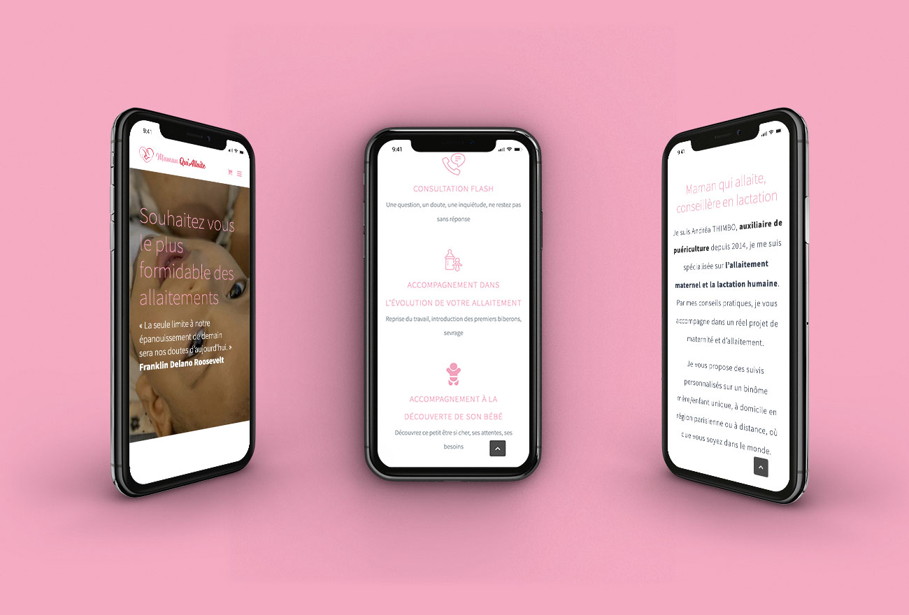 Argraphic, création de site vitrine conseillère en lactation