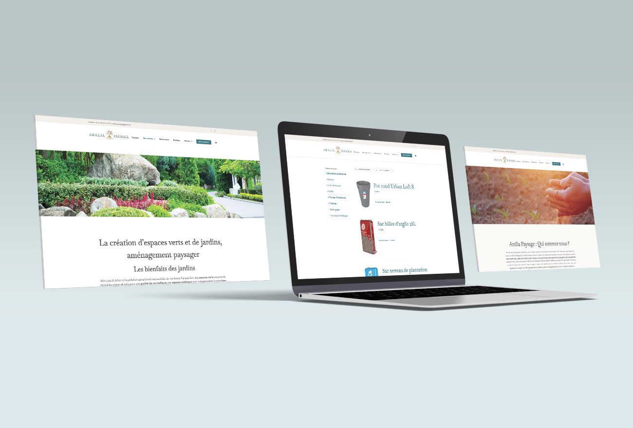 Argraphic, création de site web, site internet vitrine, e-commerce, paysagiste