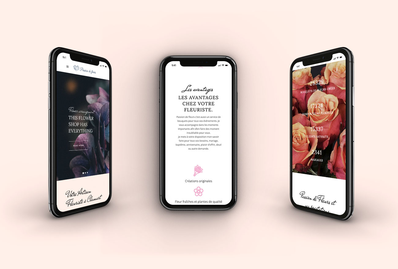 Argraphic, création de site vitrine et e-commerce fleuriste