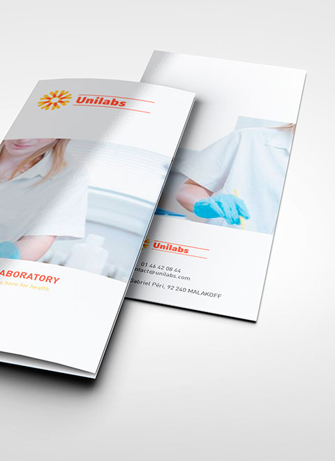 Argraphic création dépliant, fiche, laboratoire pharmaceutique