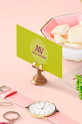 Argraphic Création de carte de visite Ana vérone, créatrice de mode