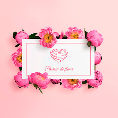 Argraphic, création de logo fleuriste, carte de visite fleuriste