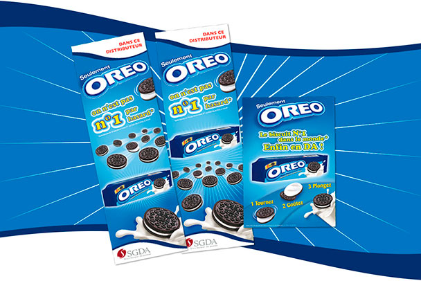 Création de Flyer et Kakémono, publicité, Oreo