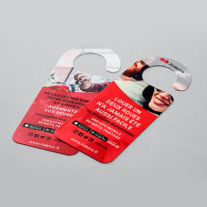 Argraphic, création d'accroche porte ou accroche moto