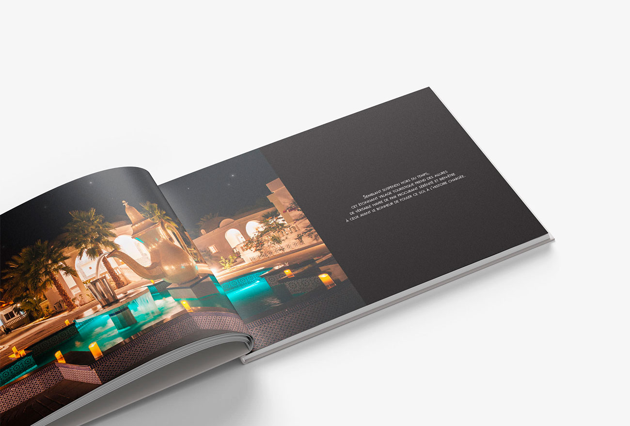 Argraphic Création de mise en page, book, livre, hotel de luxe La Gazelle d'or