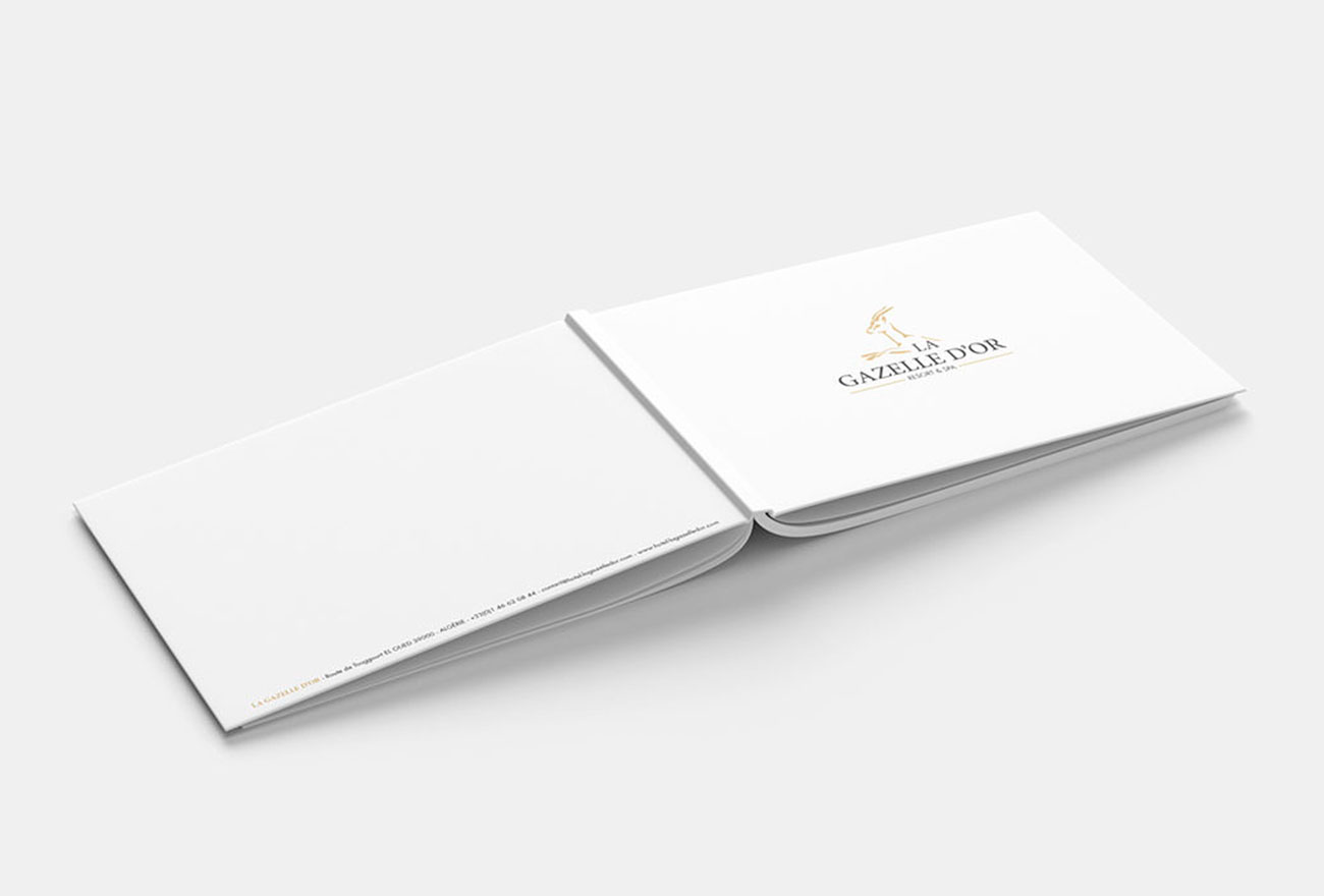 Argraphic Création de mise en page, book, livre, hotel de luxe La Gazelle d'or