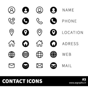 24 icônes de contact gratuites