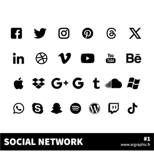 24 logos de réseaux sociaux à télécharger gratuitement