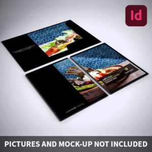 Argraphic - Template chemise à rabat, indesign, square cut folder - Exemple de chemise à rabats