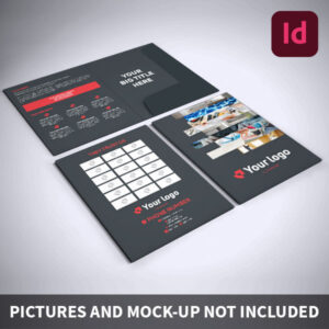 Argraphic - Template chemise à rabats, indesign, square cut folder