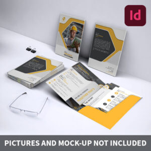 Argraphic - Télécharger template chemise à rabats, indesign, square cut folder