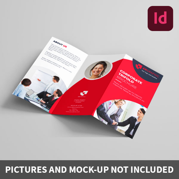 Argraphic - Template dépliant, indesign, tri fold brochure, design - Dépliant professionnel