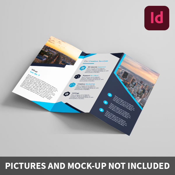 Argraphic - Template dépliant, indesign, tri fold brochure, design