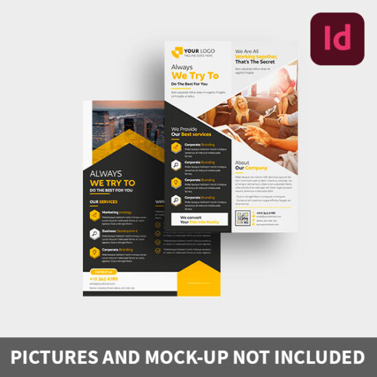 Modèle de flyer à télécharger - Template Indesign #2