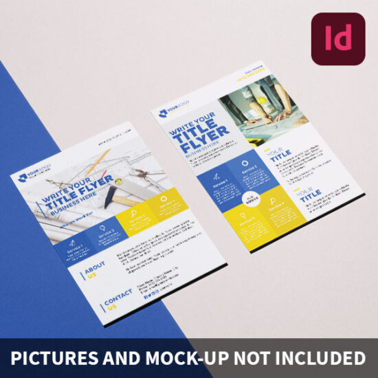 Modèle de flyer à télécharger - Template Indesign #2