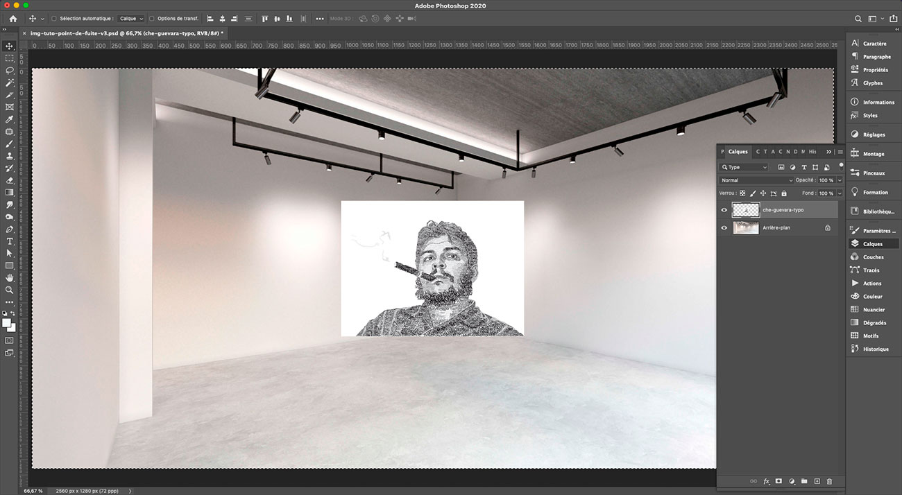 Tutoriel Photoshop point de fuite