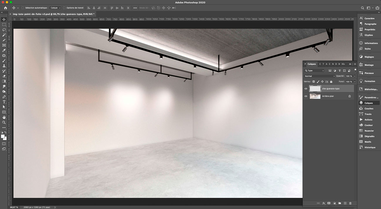 Tutoriel Photoshop point de fuite