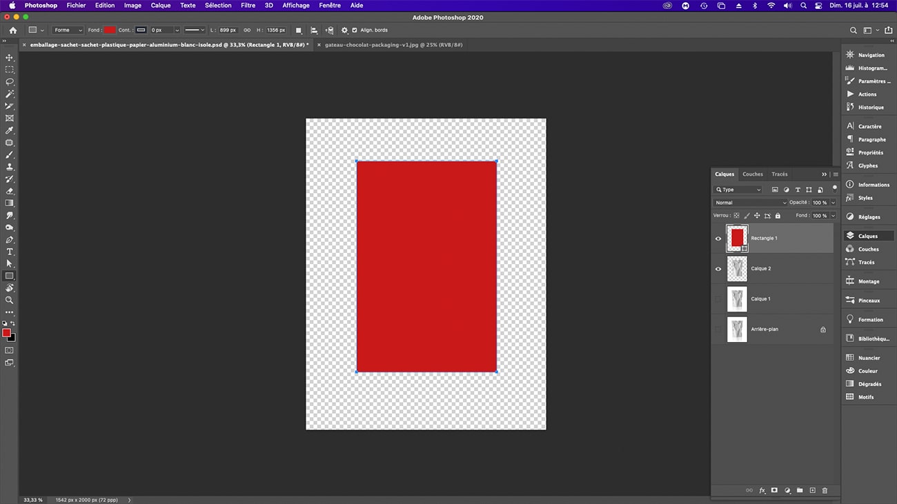 Tutoriel création mock-up packaging - étape 2