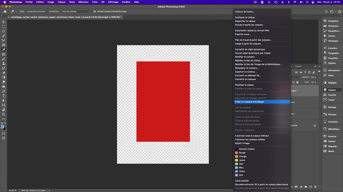 Tutoriel création mock-up packaging - étape 3