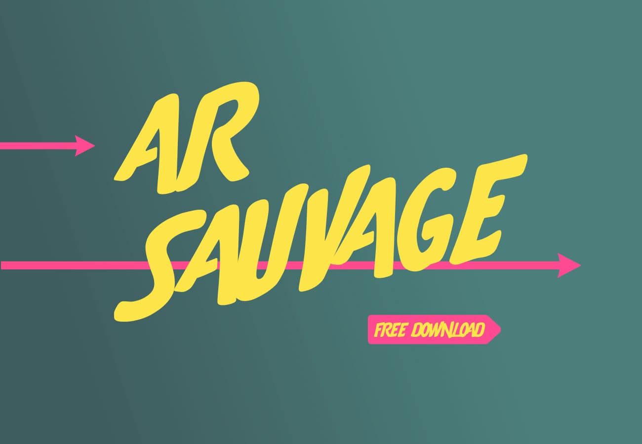 typographie AR Sauvage - font AR Sauvage