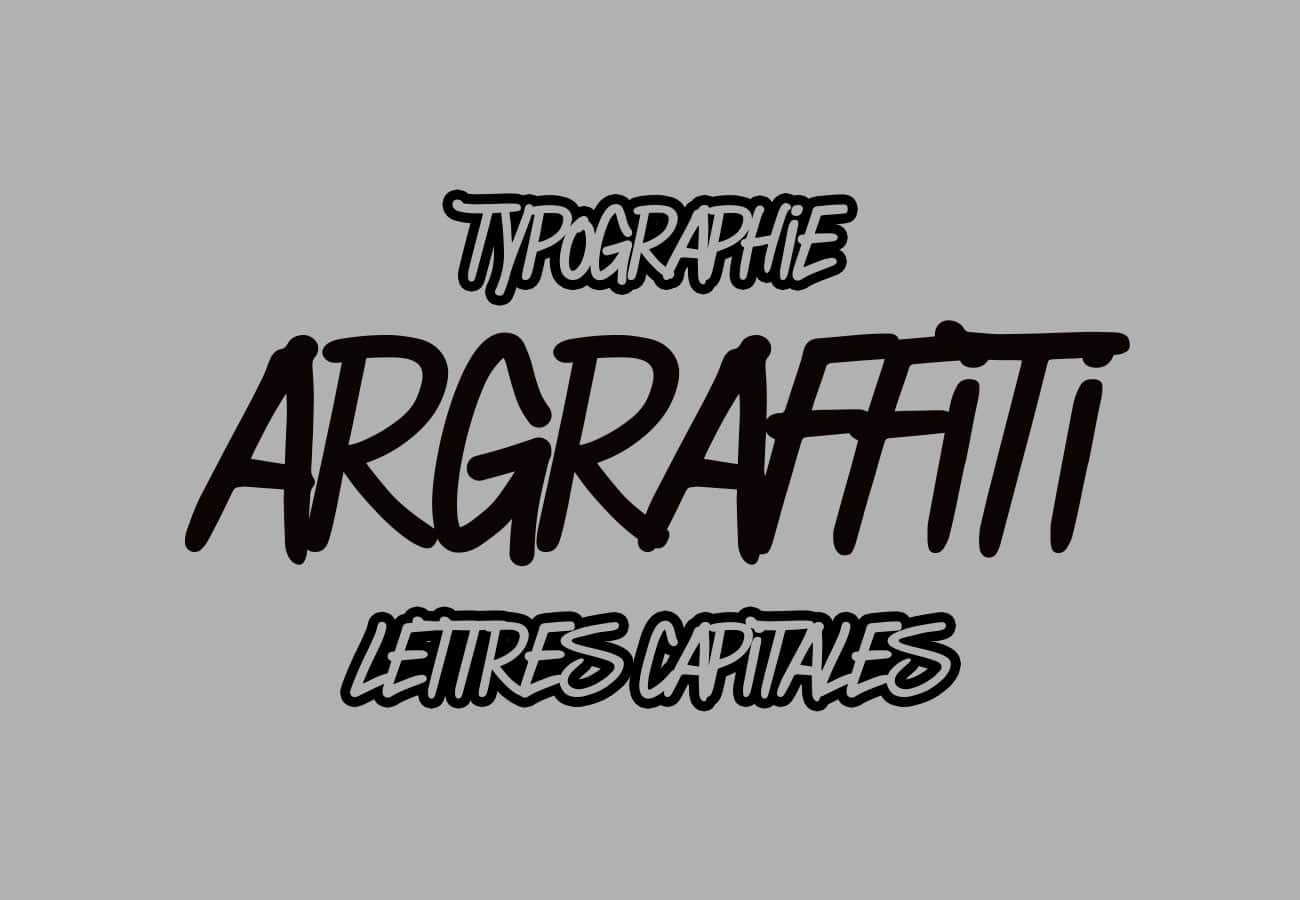Typographie Argraffiti - Font Argraffiti