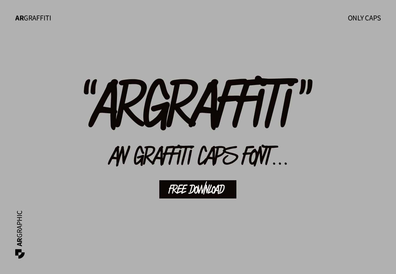Typographie Argraffiti - Font Argraffiti