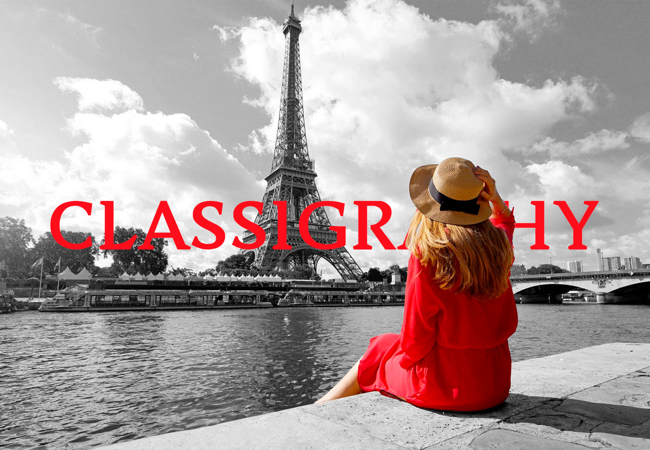 typographie classigraphy - font élégante et harmonieuse