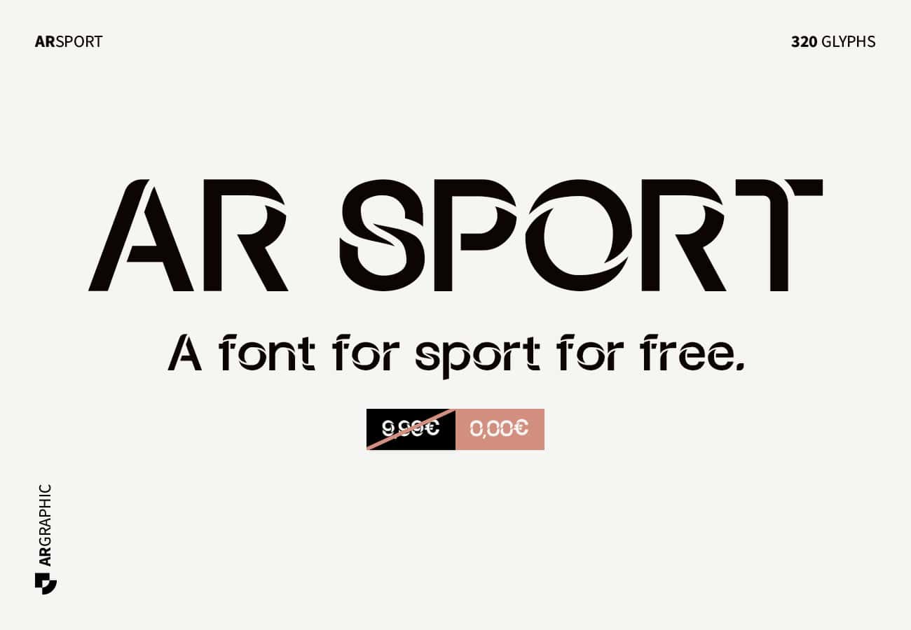 Font AR Sport - typographie AR-Sport - typography AR Sport
