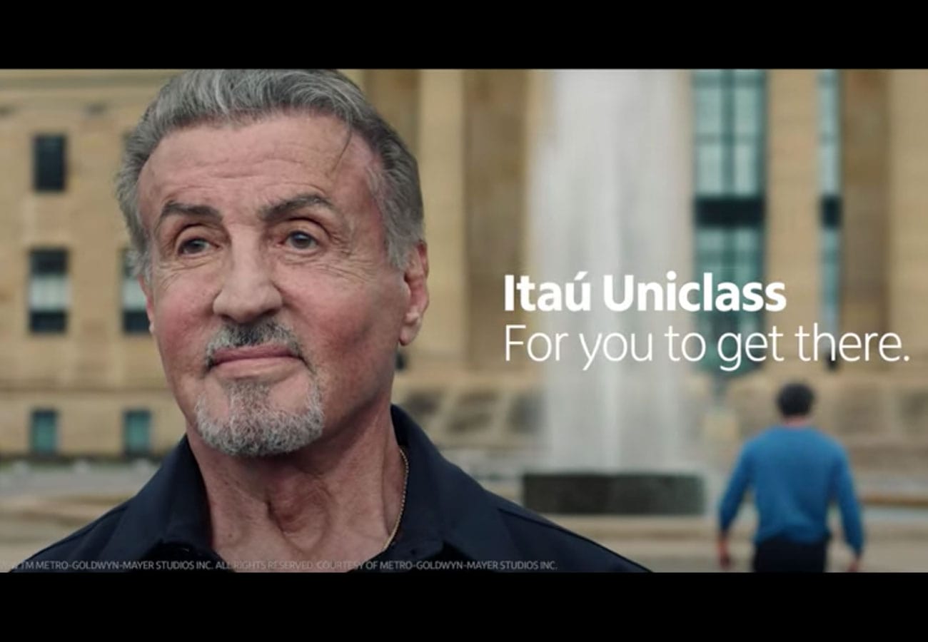 Publicité Itaù avec Silvester Stallone