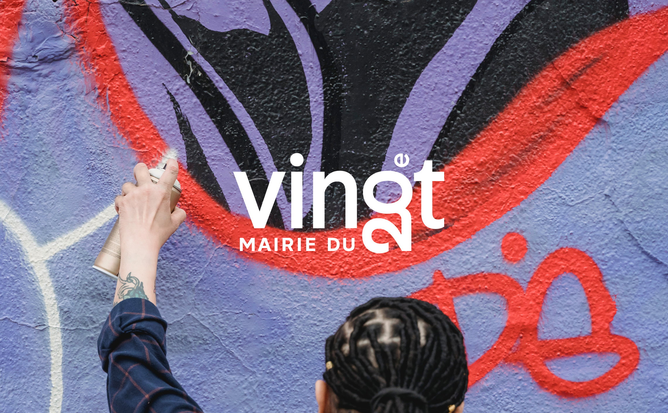 identité visuelle de la mairie du 20ème arrondissement