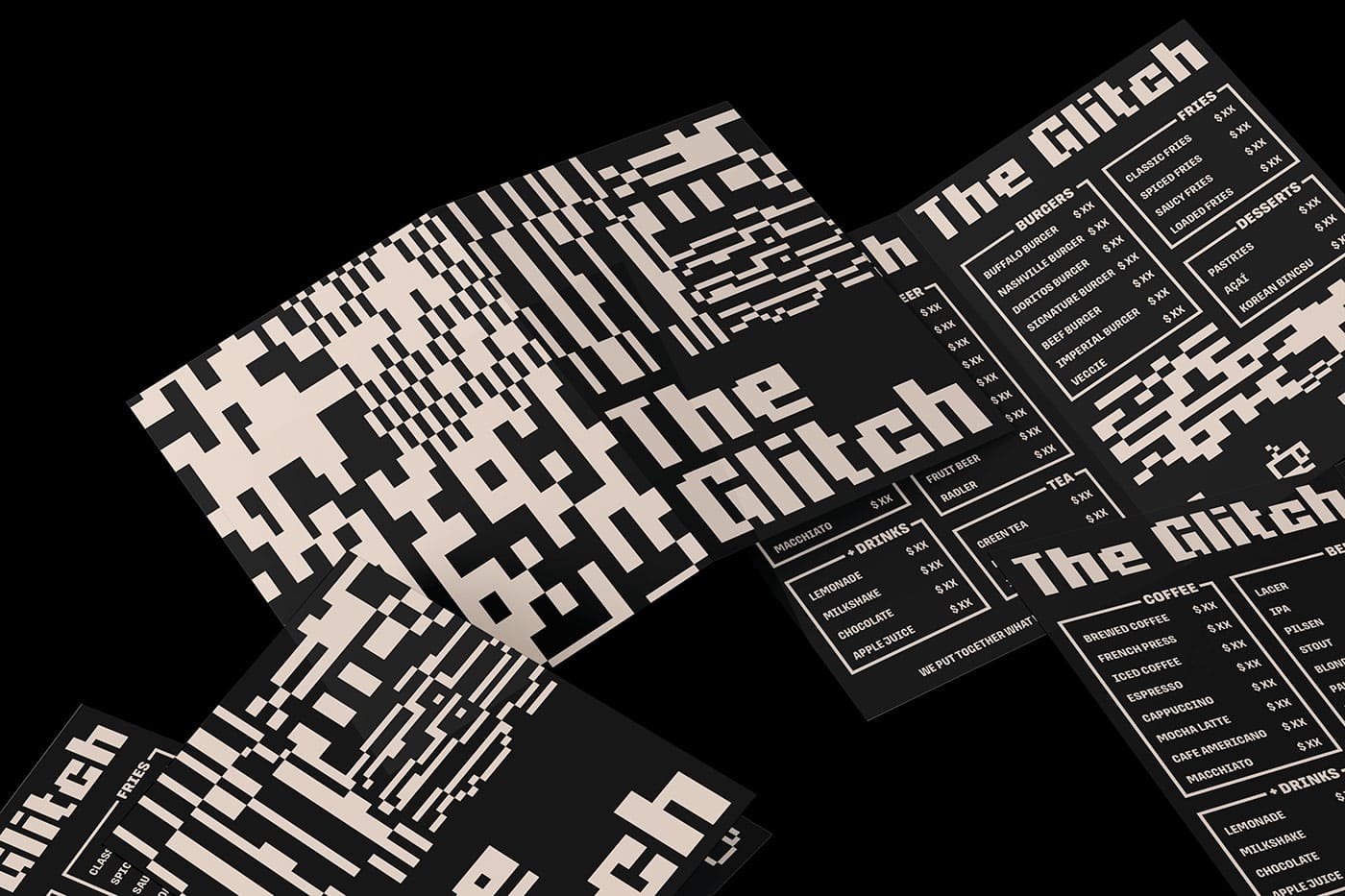 identité visuelle de The Glitch