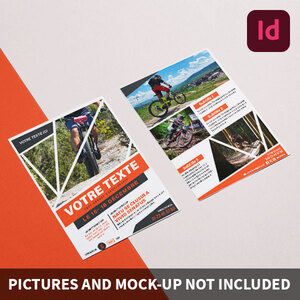 Template InDesign gratuit de flyer sport