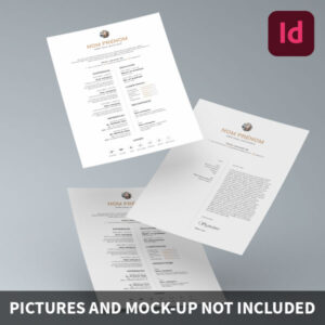 Template Indesign CV gratuit et lettre de motivation