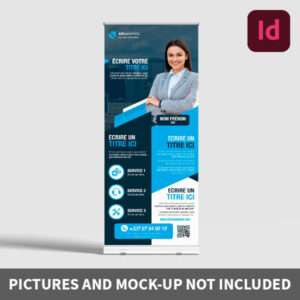 Roll-up template InDesign gratuit