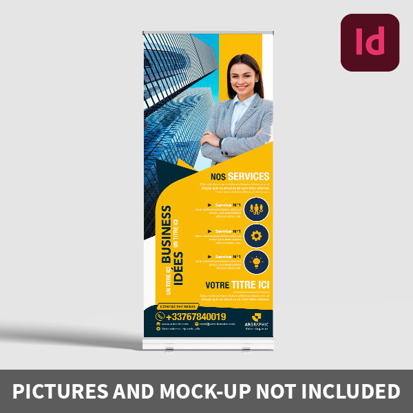 Roll-up template gratuit à télécharger