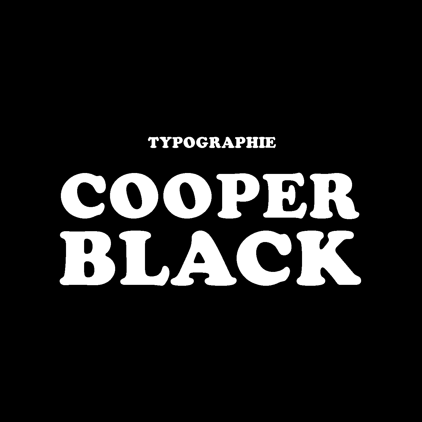Typographie Cooper Black