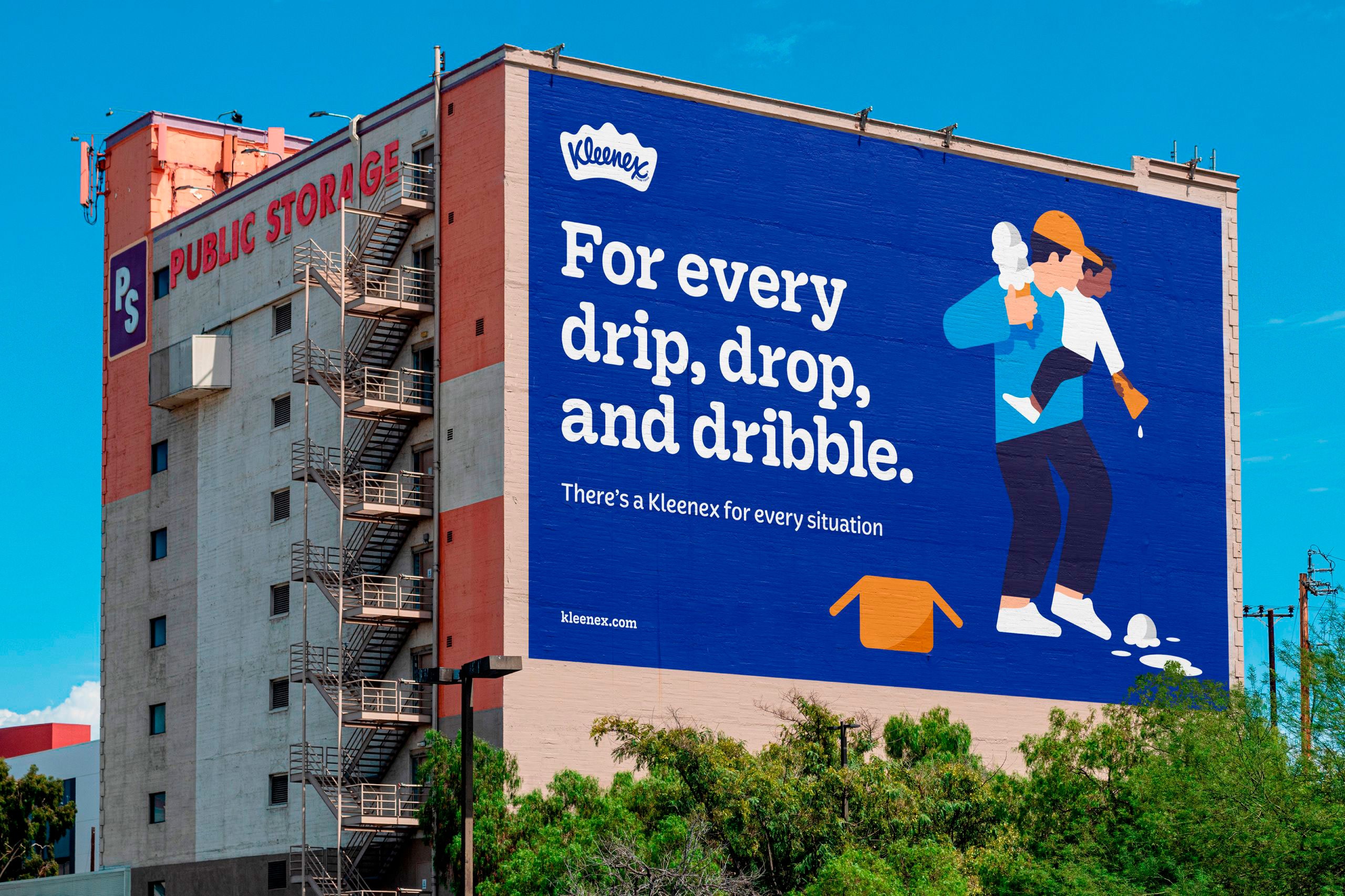 Campagne publicité identité visuelle Kleenex