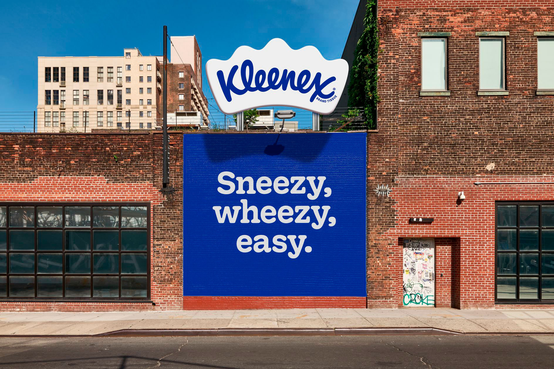Campagne publicité identité visuelle Kleenex