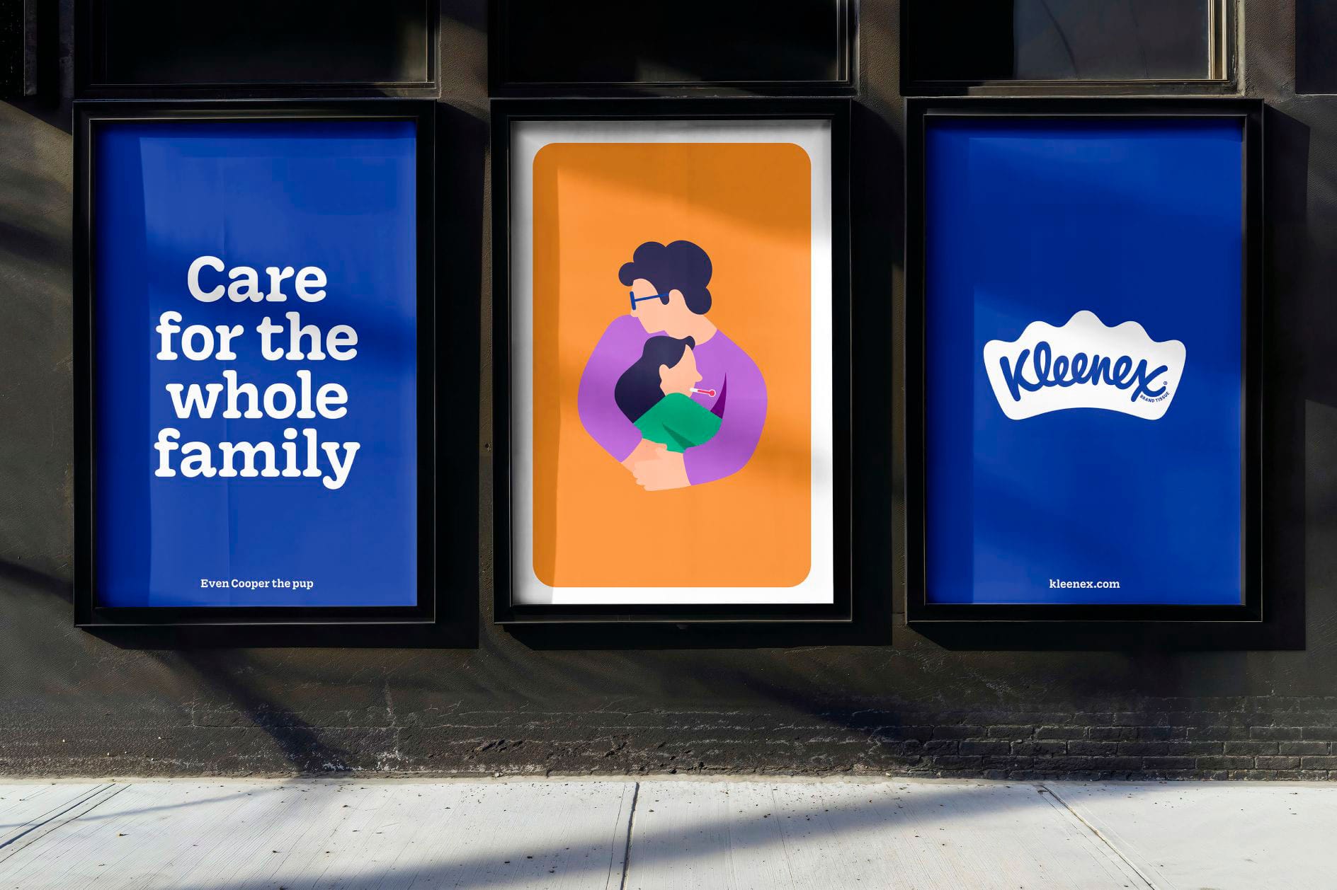 Affiche identité visuelle Kleenex