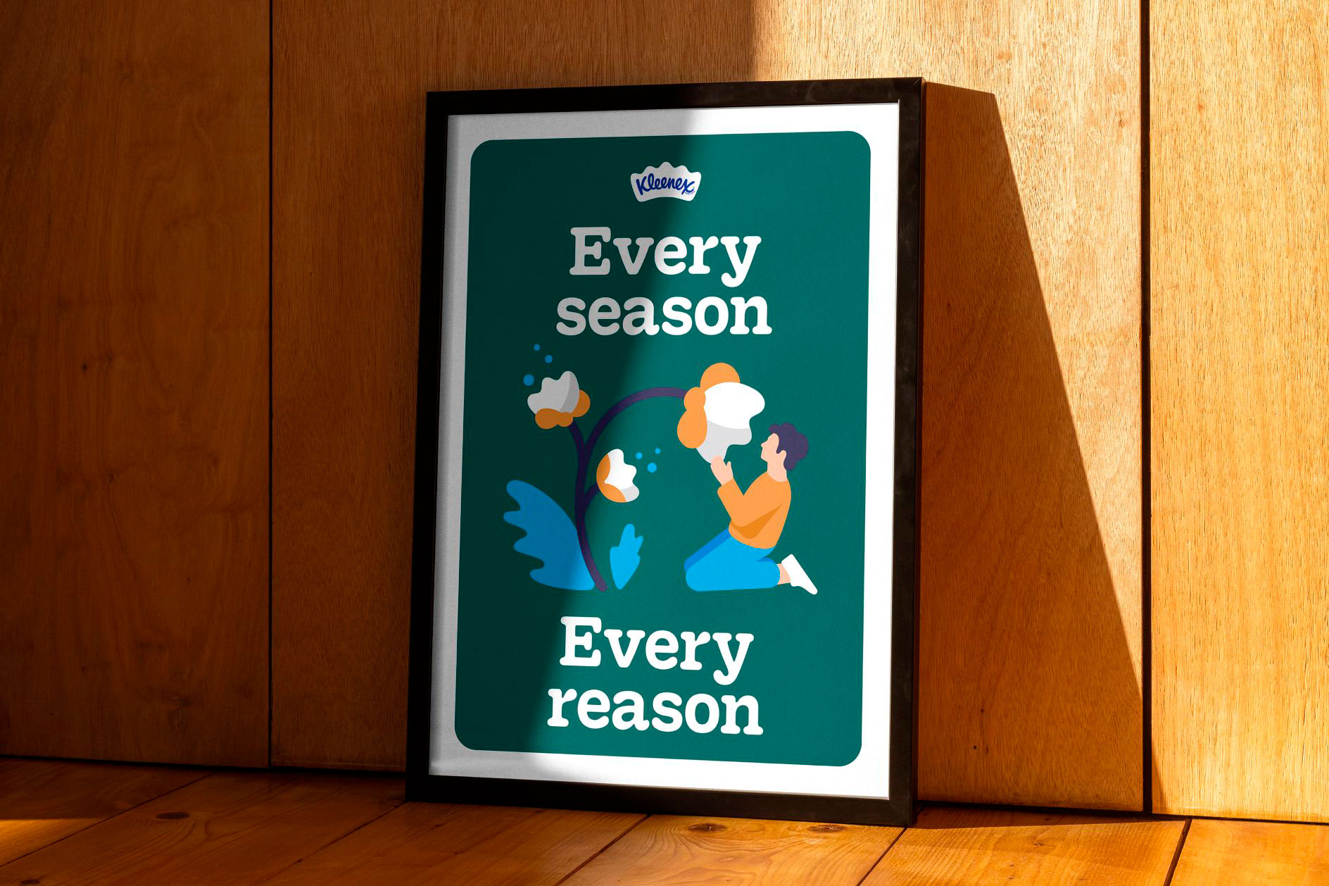 Affiche identité visuelle Kleenex