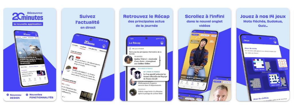 identité visuelle 20min application
